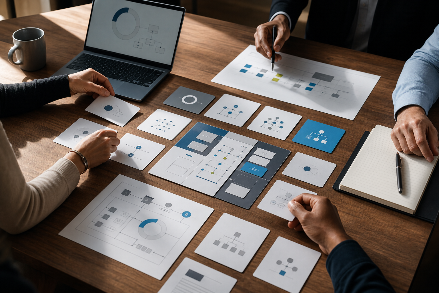 Practical operating models and systems frameworks in a working session